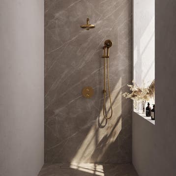 Brauer Gold Edition Thermostatische Regendoucheset Inbouw -, Ophalen of Verzenden, Nieuw