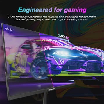 Hgfrtee 27" QHD 240Hz Gaming Monitor | 1ms Reactietijd, HDR1, Verzenden, Nieuw