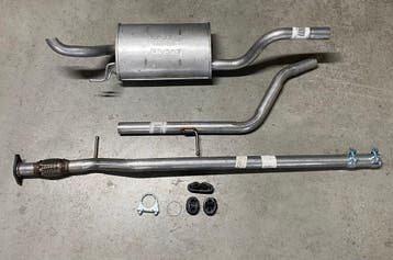 Complete uitlaat Einddemper + Middenpijp Fiat Punto, Verzenden, Nieuw