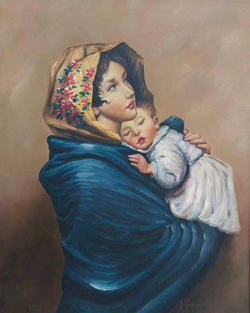 M. Giardina (XX), da Roberto Ferruzzi - La Madonnina