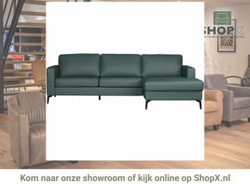 Leren hoekbank Match - 2.5-zits arm links + Longchair arm, Huis en Inrichting, Banken | Bankstellen, 250 tot 300 cm, Bohemian, Industrieel, Modern, Scandinavisch