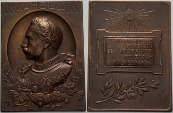 Bronzeplakette 1914 Brandenburg-Pruisen Wilhelm Ii 1888-1918, Postzegels en Munten, Verzenden