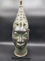 Hoofd koningin-moeder Oba - Yoruba - Nigeria (Zonder, Antiek en Kunst