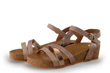 Graceland Sandalen in maat 39 Beige, Verzenden, Beige, Sandalen of Muiltjes, Zo goed als nieuw