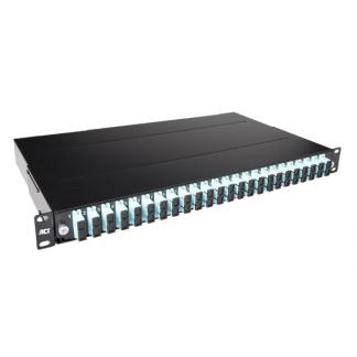 Glasvezel patchpaneel OM3 (SC, Duplex, 19 inch, 1U), Computers en Software, Pc- en Netwerkkabels, Nieuw, Verzenden