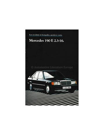 1987 MERCEDES BENZ 190E 2.3-16 BROCHURE NEDERLANDS, Nieuw, Author