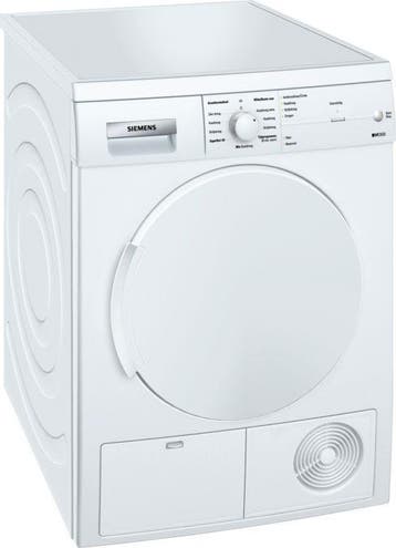 Siemens Wt44e176 - Condensdroger - 7 kg - SoftDry - 66 dB -, Ophalen of Verzenden, Zo goed als nieuw, Voorlader, 85 tot 90 cm