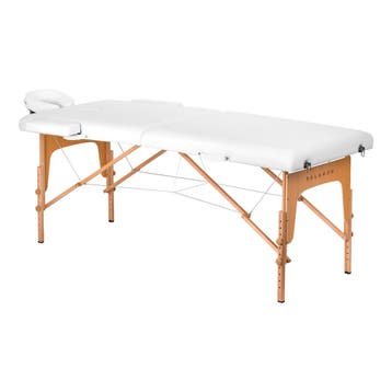 Balance 2-Delige Opklapbare Houten Massagetafel Wit – In, Ophalen of Verzenden, Nieuw