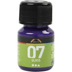 A-Color Glass, rood paars, 30 ml/ 1 fles, Nieuw