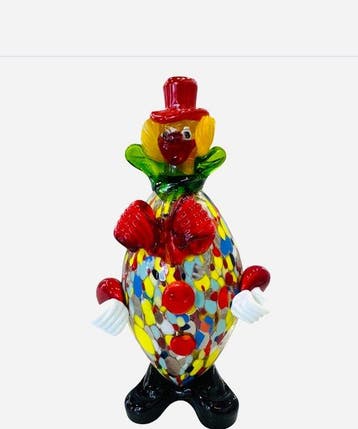 Filippo Maso - sculptuur, Clowns - 19 cm - Glas - 2026