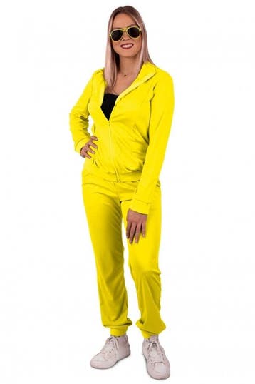 Trainingspak Basic Neon Geel Dames, Kleding | Dames, Carnavalskleding en Feestkleding, Ophalen of Verzenden, Nieuw