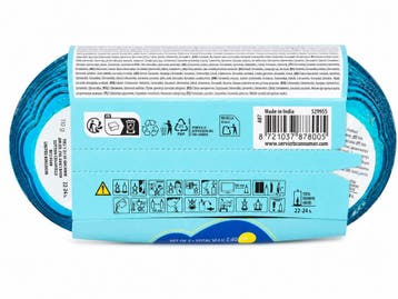 Citronella kaars in glazen kom set van 2 stuks Blauw, Verzenden, Nieuw
