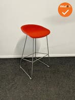 Barkruk - HAY- about a stool - Rood gestoffeerd - chroom..., Werkplek, Ophalen of Verzenden, Gebruikt, Overige typen