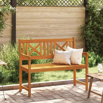 vidaXL Tuinbank Naturel 110 x 56 x 90 cm Massief Acaciahout, Tuin en Terras, Tuinbanken, Verzenden, Nieuw