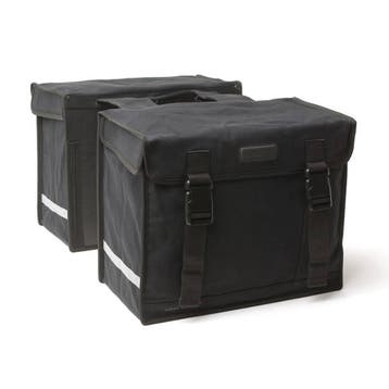 New Looxs dubbele fietstas 31 canvas zwart, Verzenden, Nieuw