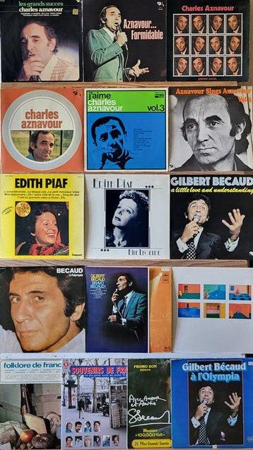 Charles Aznavour, Edith Piaf, Gilbert Becaud, Various, Nieuw in verpakking