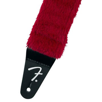 Fender 990642025 Poodle pluizige gitaarband, rood, Ophalen of Verzenden, Nieuw
