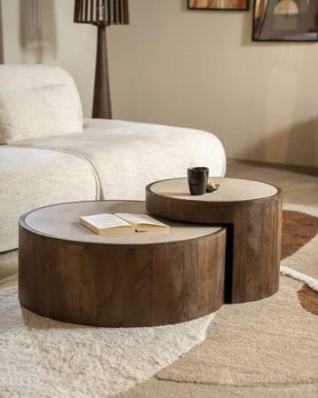 Salontafel Set Hazel - 96106 - salontafel, Nieuw, Overige materialen