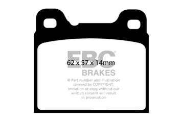 EBC 91-93 Volvo 740 2.3 (ABS) (Girling) Redstuff Rear Brake, Ophalen of Verzenden, Nieuw