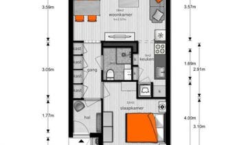 Te Huur 2 Kamer Appartement Rauwenhofflaan In Utrecht, Utrecht-stad, Direct bij eigenaar, Appartement, Utrecht