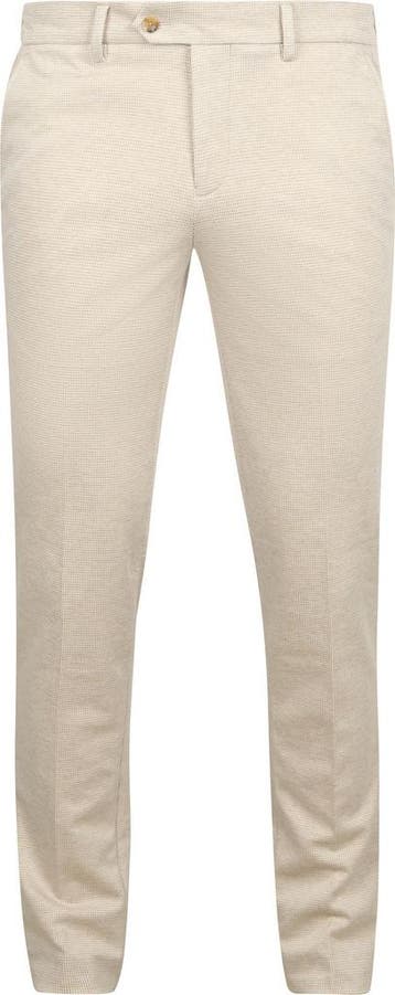 Suitable Das Pantalon Houndstooth Sand maat 46 Heren, Verzenden, Nieuw, Maat 46 (S) of kleiner, Suitable