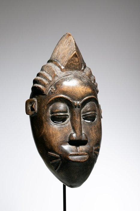 Masker - Baule - Ivoorkust, Antiek en Kunst, Kunst | Niet-Westerse kunst