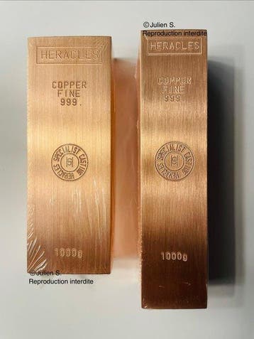 2 kilogram - Koper .999 - Fonderie Heracles - France -