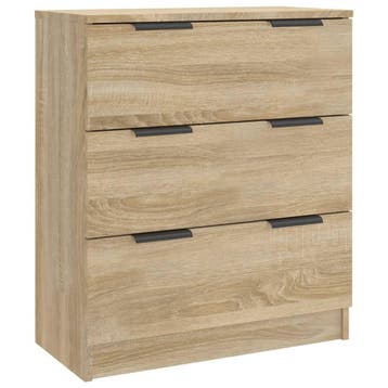 Sideboard 60cm - Bewerkt Hout | Retourdeal | OP=OP, Huis en Inrichting, Kasten | Dressoirs, Klassiek, Zo goed als nieuw, Met lade(s)