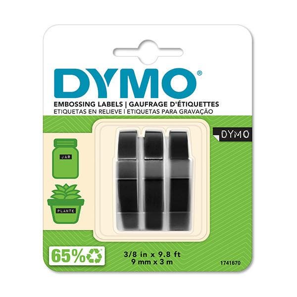Dymo S0847730 reliëftape wit op zwart multipack (origineel), Computers en Software, Printerbenodigdheden, Printertape, Nieuw, Verzenden