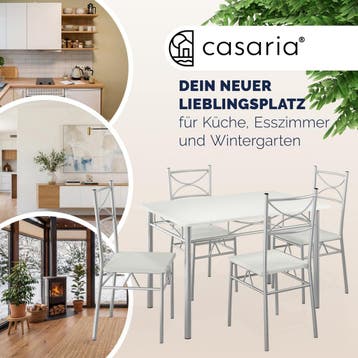 Eettafelset Paul 5-delig Wit (Meubelen, Interieur), Verzenden
