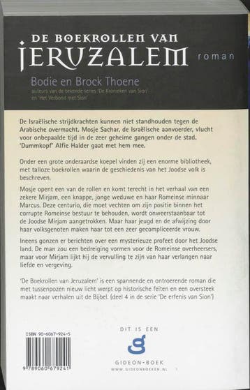 De erfenis van Sion 4 De boekrollen van Jeruzalem B. Thoene, Verzenden, Gelezen, B. Thoene