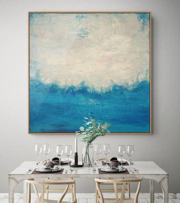 Irina Morisch - Dive in II -square XXL abstract artwork-