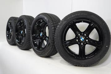 BMW 3 4 serie F30 F31 F32 F36 393 17 inch Pirelli  Winterban, Gebruikt, Velg(en), 17 inch, Winterbanden