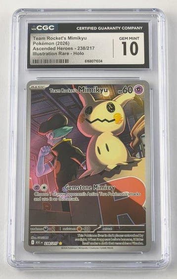 Pokémon Graded card Team Rockets Mimikyu - Ascended Heroes, Nieuw