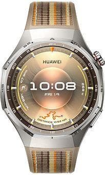 Huawei Watch GT 6 Pro 46 mm titaniumm kast zilver met nylon, Verzenden, Zo goed als nieuw