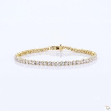 Armband - 14 karaat Geel goud - 5.02ct. tw. Diamant, Nieuw