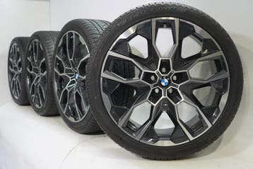 BMW X5 G05 X6 G06 913M 22 inch velgen Pirelli Winterbanden O, Gebruikt, Velg(en), Overige maten, Winterbanden