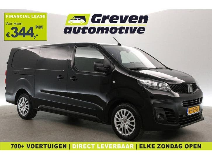 Fiat Scudo 2.0 MultiJet L3H1 145PK SX | Aut. | Airco |, Auto's, Bestelauto's, Automaat, Diesel, Zwart, Euro 6, Fiat