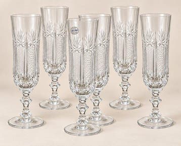 Drinkservies voor 6 (6) - Kristal - 24% PbO kristallen