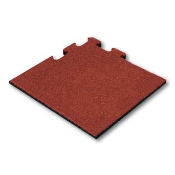 Rubber tegel 50 mm - 50 x 50 cm - Rood - Puzzelsysteem -, Verzenden, Nieuw