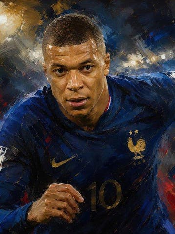 Canvas Fit - Alberto Ricardo - Kylian Mbappé: El Diez de Les, Nieuw