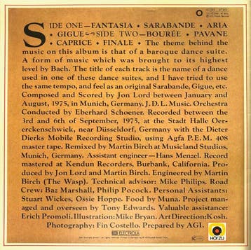 Jon Lord - Sarabande (LP, 1976), Ophalen of Verzenden, Gebruikt