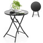 LIVSK Opvouwbare Bistrotafel - Stevig Metalen Frame - Gehard, Huis en Inrichting, Tafels | Sidetables, Verzenden, Nieuw