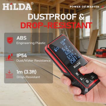 HILDA Digitale Laser Afstandsmeter 50/100/120M - Precisie Me, Verzenden, Nieuw