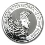 Kookaburra 10 oz 1997, Postzegels en Munten, Verzenden, Losse munt, Zilver