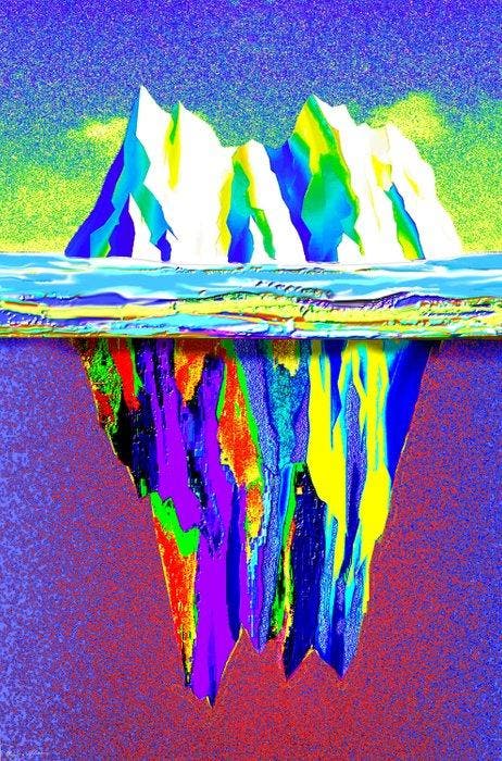 Giuseppe Marino (1956) - Iceberg B, Antiek en Kunst, Kunst | Schilderijen | Modern