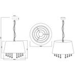 LED Hanglamp - Hangverlichting - Trion Lorena - E14 Fitting, Huis en Inrichting, Lampen | Tafellampen, Ophalen of Verzenden, Nieuw