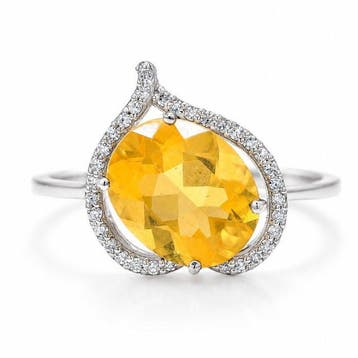 Zonder minimumprijs - Ring Platina - 1.87ct. tw. Vuuropaal -, Nieuw