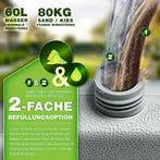 Tillvex® Parasoltegel - Parasolvoet  - Vulbaar tot 80 kg  -, Verzenden, Zo goed als nieuw