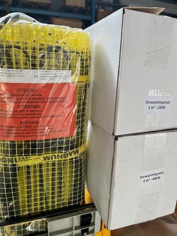Elektr.vloerverwarming 1 t/m 26M2. Magnum/Radson VANAF €29,=, Doe-het-zelf en Verbouw, Verwarming en Radiatoren, Ophalen, Minder dan 30 cm